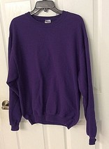 JERZEES Brand Women&#39;s Purple Heavy Sweat Shirt Size Medium - £14.05 GBP