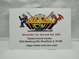 Rock Con November 1-3 2024, Rockford Illinois Flyer 6&quot; X 4&quot; - $16.91 CAD