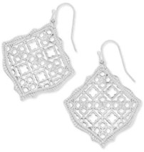 Kendra Scott Kirsten Gold Drop Earrings In Silver Filigree - $55.00