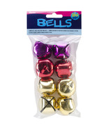 Jingle Bells 35mm Gold and Red and Pink - £16.03 GBP