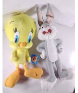 Looney Toons Tweedy Bird &amp; Bugs Bunny Nanco Plush Warner Bros New w/ Tag - £7.05 GBP