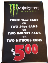 Monster Energy Drink Brand 36&quot; X 24&quot; Store Advertising Poster Never Used - £11.73 GBP