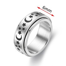Ring Figet Spinner Rings For Women &amp; Men Stainless Steel Rotate Freely Spinning  - £11.39 GBP