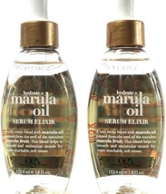 2 Count OGX Hydrate Rare Exotic Blend Marula Oil Serum Elixir Shines 3.8Fl oz - £20.77 GBP