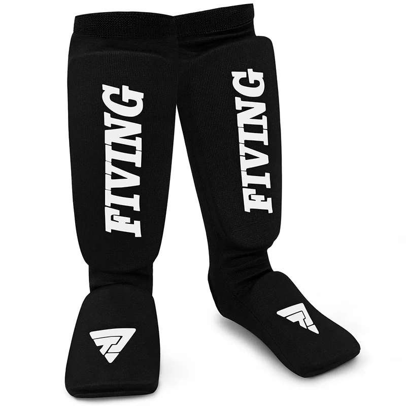 FIVING new cotton boxing shin guards MMA instep ankle shin guards TKD Taekwondo  - £147.67 GBP