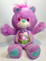 Share Care Bears Environmental Vintage Purple Plush 12&quot; Satin Tummy Kenn... - £31.69 GBP
