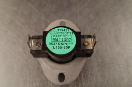 Dryer Thermostat L155-20F  (GRN/PNK/WHT)  Speed Queen.  P/N: M411307 [Used] - $0.98