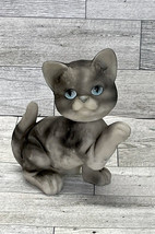 Bobble Head Cat Kitten Kitty Striped Greenbrier 5.25”  Resin  Figurine - £9.59 GBP