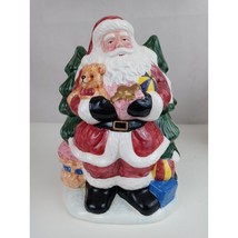 Santa Clause With Gifts Christmas 11&quot; Cookie Jar - £19.09 GBP