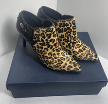 COLE HAAN Yasmine Calf Hair Leather Bootie Ankle Boots Shootie Heels  Size 9 - £28.01 GBP