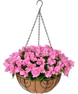 Faux Flower Centerpieces For Outdoor Garden Yard Pouch Patio Indoor Home - £34.59 GBP