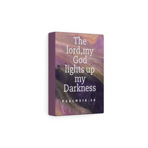  Psalm 18:28 God Lights Up My Darkness Bible Verse Canvas Christ - $75.99+