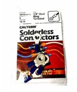 Pack of (5) Calterm 10110 Solderless Connectors 1/4&quot; Stud Ring Terminal - $19.59 CAD