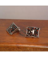 Pre-Owned Rectangle Polka Dot Cuff Links - £9.34 GBP