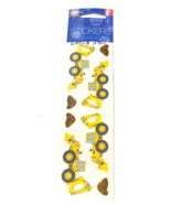 Mrs Grossman Vintage Stickers Yellow Backhoe Digger Truck Sticker Sheets... - €5,18 EUR