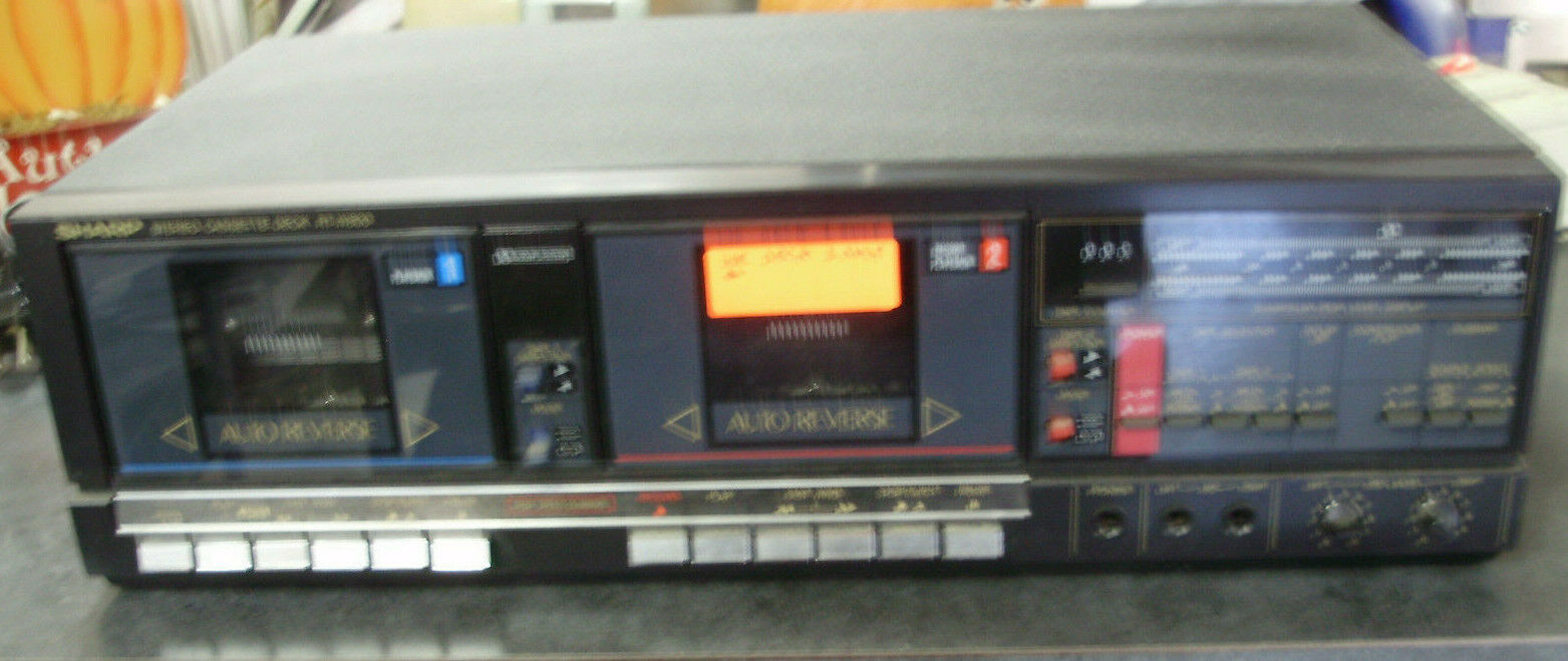 Vintage Sharp RT-W800 Cassette Deck Player ONE side works READ LISTING - $29.69
