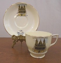 Delphine Bone China England Tea Cup and Saucer &quot; St Paul&#39;s Cathedral Lon... - $12.86