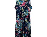 Unbranded Dress Womens Size S Dark Blue Floral Knit Tank. - £8.06 GBP