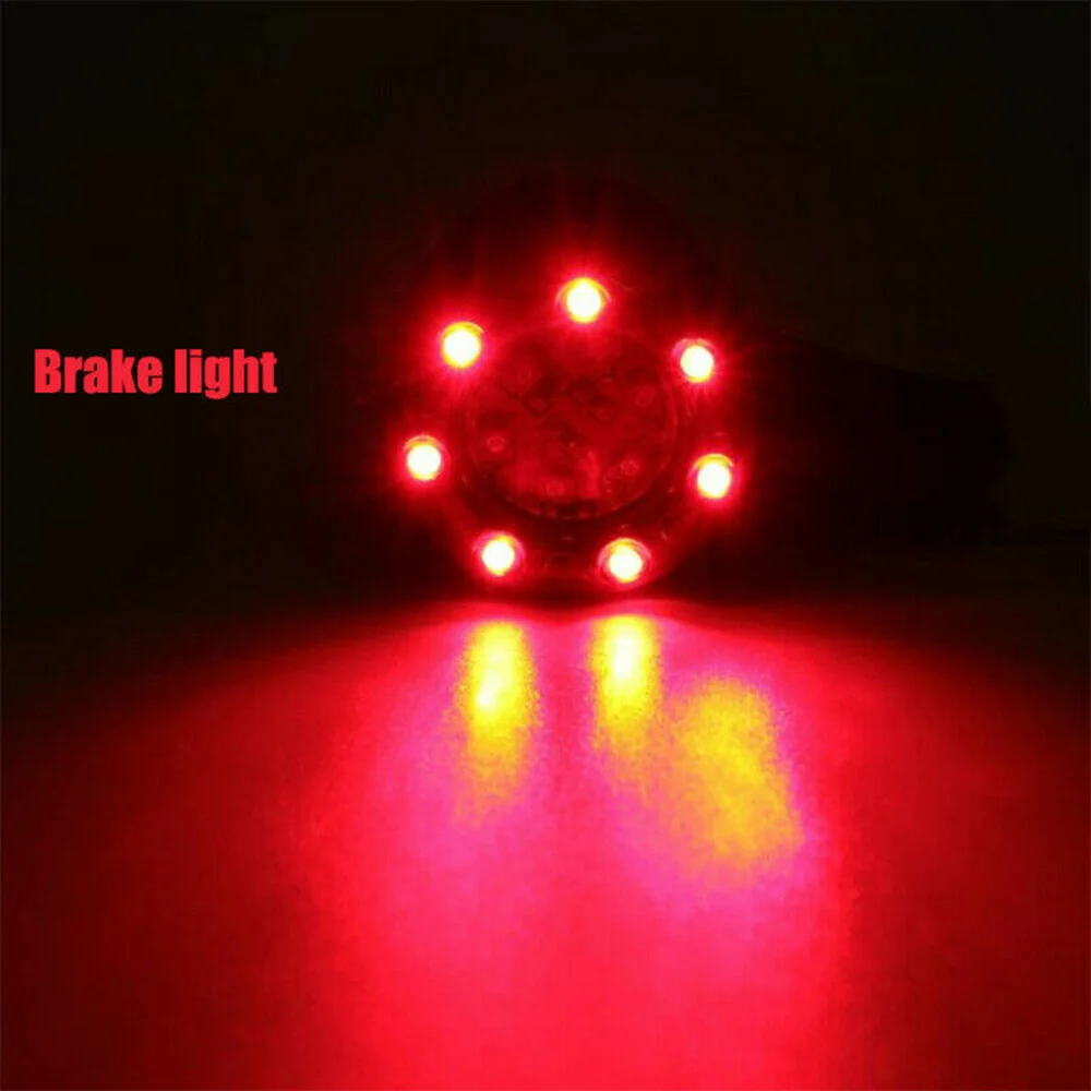 Motorcycle LED Bullet Brake Turn Signal Tail Light - Universal 2Pcs 12V - £12.26 GBP