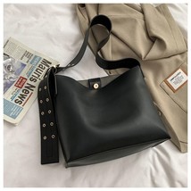 PU Solid Color Ladies Shoulder Bags Women Leather Messenger Bags Retro Female Cr - £31.62 GBP
