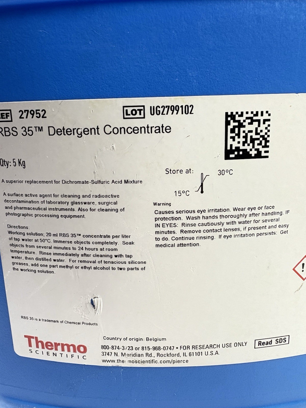 THERMO Scientific RBS 35 Laboratory Detergent Concentrate 5 Kg Jug REF-27952 Item image 2