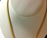 Vintage Gold Ornate Necklace Boxed Hoop Must See SKU 070-060 - $17.81