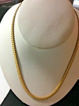 Vintage Gold Ornate Necklace Boxed Hoop Must See SKU 070-060 - £14.20 GBP
