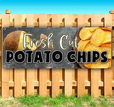 Potato Chips Advertising Vinyl Banner Flag Sign Many Sizes Food Snacks - £18.69 GBP+