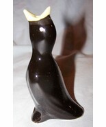 Vintage Boxed Black Ceramic Pie Bird-Made in Japan-Nor Pro-Paper Tag on ... - $275.59 MXN
