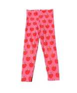 Mini Boden Girls Apple Print Pink Leggings 5-6Y Cotton &amp; Elastane Blend - $14.40