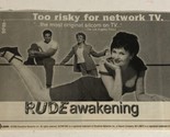Rude Awakening Vintage Tv Print Ad Advertisement Sherilyn Fenn Lynn Redg... - $5.93