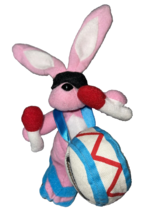 Energizer Bunny Stuffed Plush Rabbit drum Pink Black Red Blue White 7&quot; Tall - £7.16 GBP