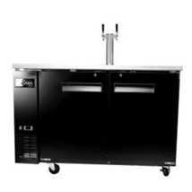 New 59&quot; 2 Full Keg 2 Head Draft Beer Dispenser Direct Draw Cooler Free Shipping - £2,269.74 GBP