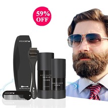 Beard Growth Kit For Men Organic Beard Oil For Facial Hair With Comb Moustache - £19.61 GBP+