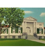 c1930 Taft Museum Cincinnati Ohio Linen Postcard Entrance Art Street View - £14.40 GBP