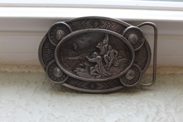 Native American Indians at cliff belt buckle- NEW - $284.59 MXN