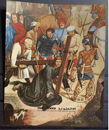1970‘ Umm Al Qiwain Block Of Post Stamps Passion Of Christ By Hans Memling - $8.71