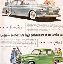 1954 Humber Super Snipe Hawk Import Advertisement Autocar Automobilia DW... - $29.99