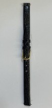 Speidel Express 8mm Black Lizard Grain Genuine Leather Watch Band - $15.58