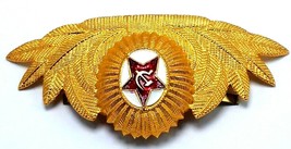 Vintage USSR Soviet Russo Army Cappello Emblema Stemma Rosso Stella Oro Tono - £16.00 GBP