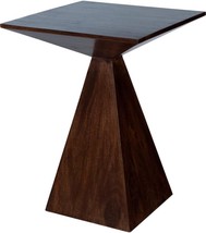 Side Table Mid-Century Modern Coffee Distressed Brown Mango - £534.66 GBP