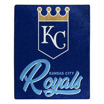 Kansas City Royals 50&quot; by 60&quot; Plush Raschel Signature Throw Blanket - MLB - £29.45 GBP