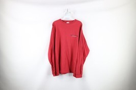 Vtg 90s Nautica Competition Mens XL Faded Baggy Fit Long Sleeve T-Shirt Red USA - £34.79 GBP