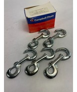 LOT of 5: Campbell Chain Rigid Open Eye Bolt Snap Zinc  760-1471 size 3/4&quot; - $455.47 MXN