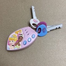 Disney Princess Key Fob Light Pink KeyChain With Sound And 3 Keys Preten... - $4.95