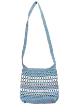 The Sak Riviera Bayside Striped Hand Crocheted Crossbody Handbag Summer ... - £17.26 GBP