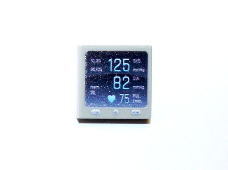 Minifigure Custom Toy Hospital Heart Monitor DIT printed 2X2 piece ...