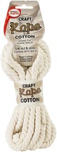 Cotton Craft Rope .25&quot;X18&#39;-White - $14.73