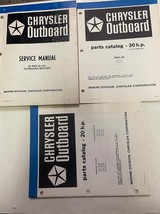 1980 1981 Chrysler Outboard 20HP 30HP Service Shop Manual OEM Set W Parts Books - $70.15