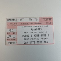 New Jersey Devils Ticket 1997 playoff game 2 Montreal Canadiens 4/19 Mac... - $228.08 MXN